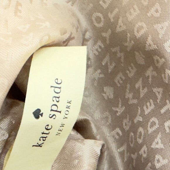 KATE SPADE New York Sheffield Dorma Brown Leather Tote White/Black Trim Detail - Picture 11 of 15